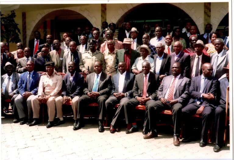 Dr Hongo, attending a meeting, Convened by the Cabinet Secretary (CS), Dr. Chris Matiangi and Governor Prof. Peter Anyang’ Nyong’o with his counter Part, Governor Sang.